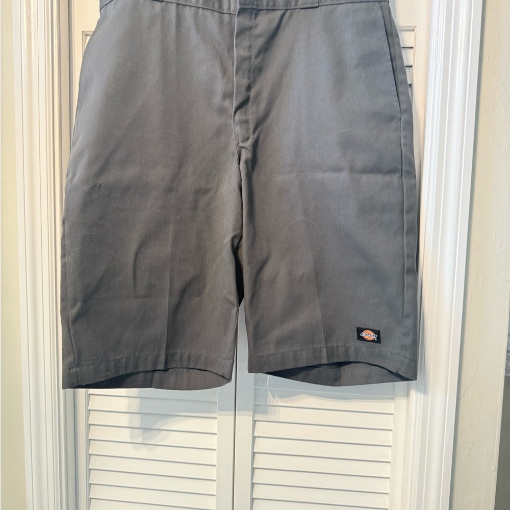 Dickies Men's Charcoal Flat Front Shorts